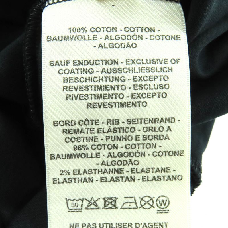 Hermes 24AW 4h4516da Cartouche 100% Cotton Crew Neck Short Sleeve Dress Black