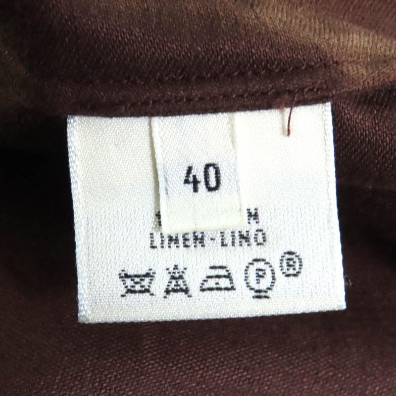 Hermes Vintage 100% Linen Margiela Period H Logo Button Sleeveless Shirt Dress