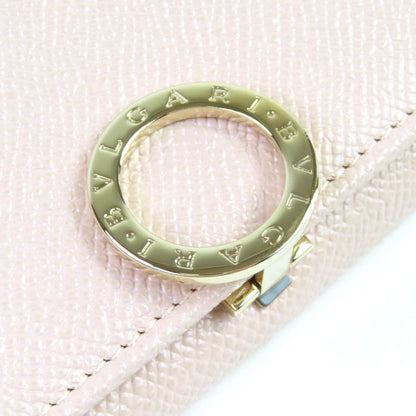 Bvlgari 288178 Circle Logo Hardware Clip Flap Leather Long Wallet Long Wallet