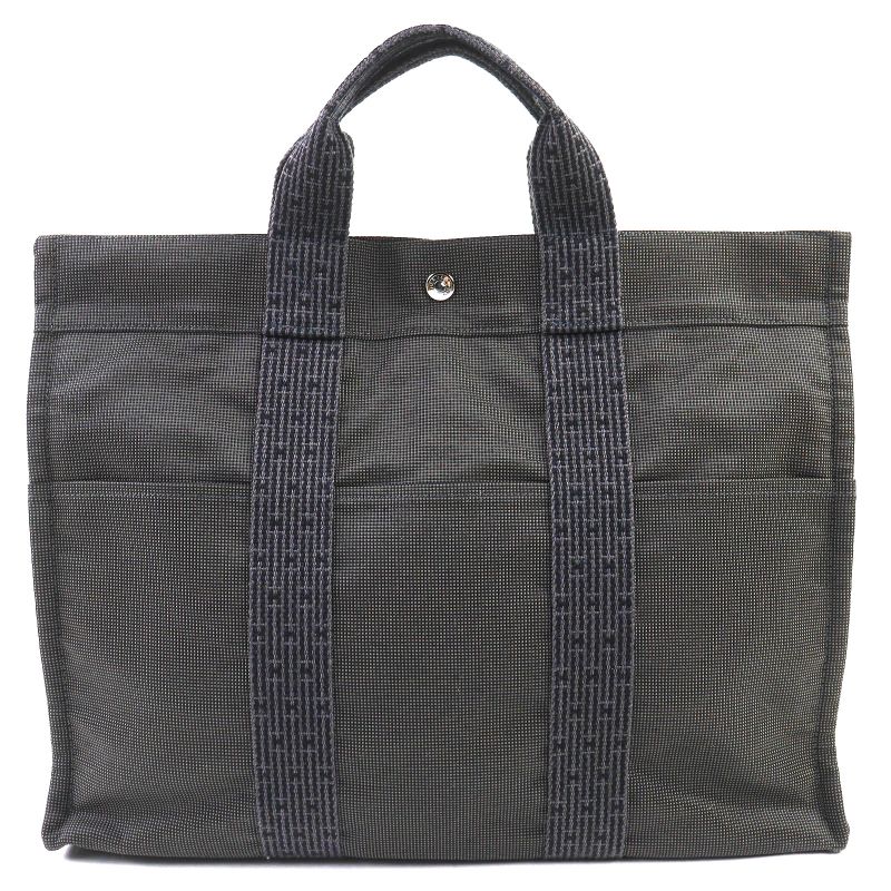 Hermes Yale Line GM With Key And Cadena Serie Button Canvas Large Shape Tote