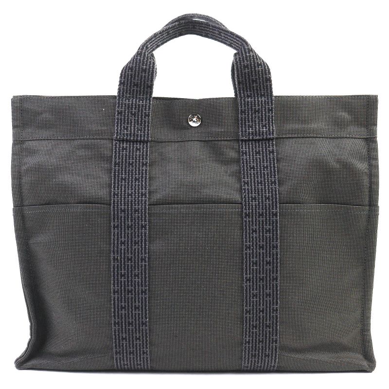 Hermes Yale Line GM With Key And Cadena Serie Button Canvas Large Shape Tote