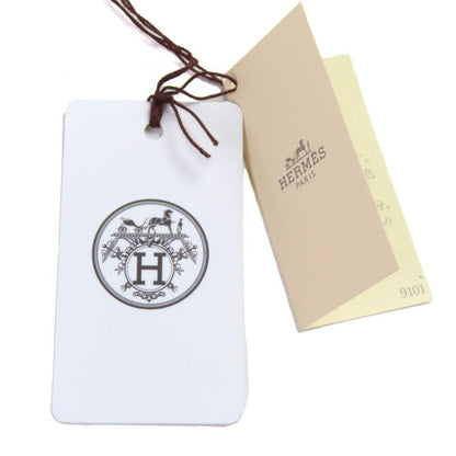 Hermes Bolide Pouch Mini Cotton 100% H Logo Embroidery Leather Use Cosmetic