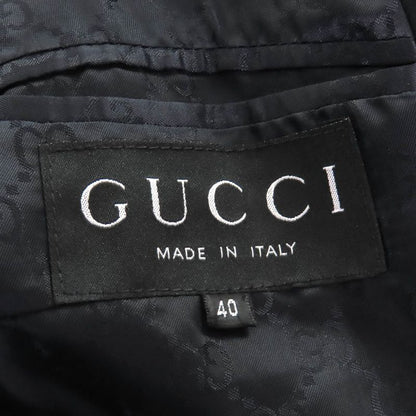 Gucci Tom Ford Period GG Pattern Lining Logo Buttons Wool Single Tailored