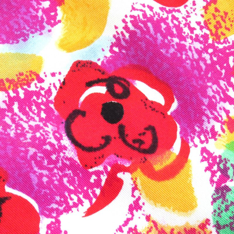 CHANEL Vintage 97P P07855v05589 100% Cotton Coco Button Camellia Short Sleeve