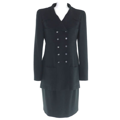 CHANEL Boutique CHANEL Boutique Vintage 96P P06431 Wool Silk Coco Mark Button