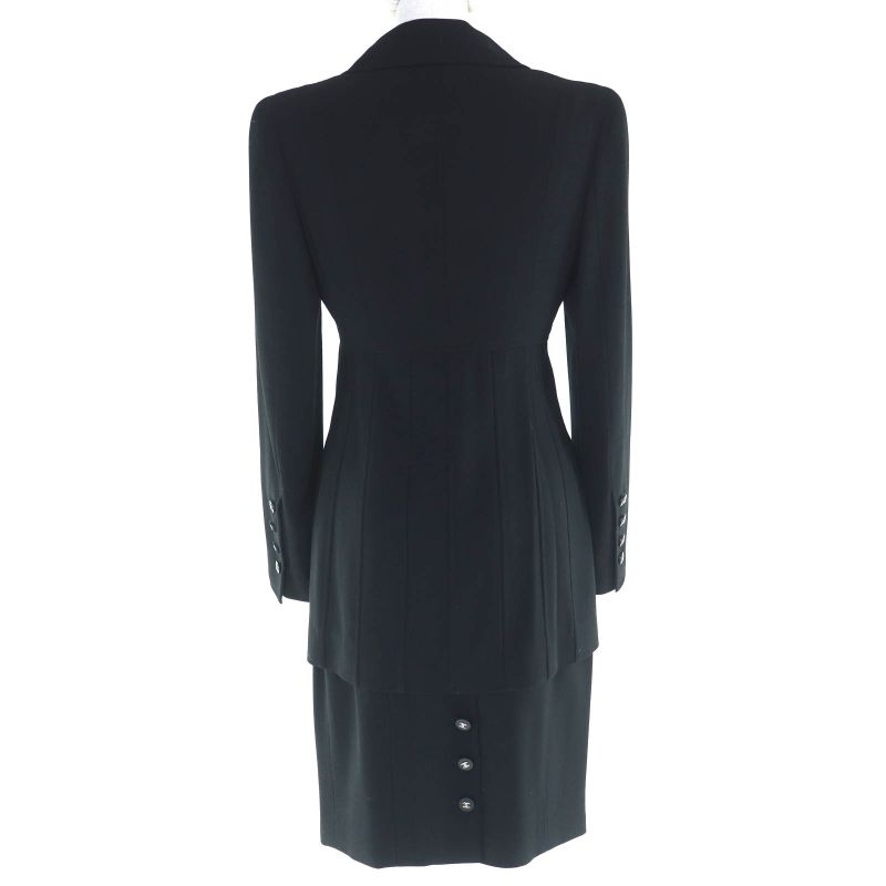 CHANEL Boutique CHANEL Boutique Vintage 96P P06431 Wool Silk Coco Mark Button