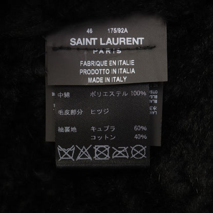 Saint Laurent Paris 484333 Sheepskin Lambleather Mouton Boa Zip-up Double