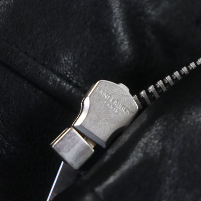  Saint Laurent Paris 484333 Sheepskin Lambleather Mouton Boa Zip-up Double