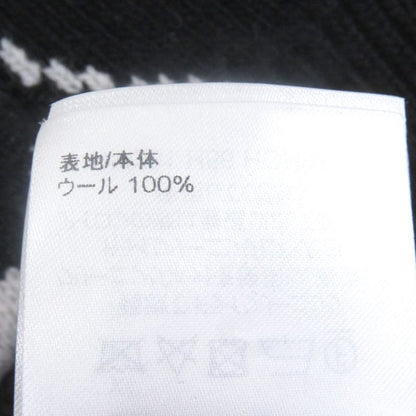 Louis Vuitton 23SS Thistle Wool Jacquard Knit Cardigan Black White M Made In