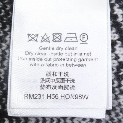 Louis Vuitton 23SS Thistle Wool Jacquard Knit Cardigan Black White M Made In