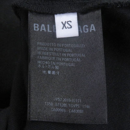 Balenciaga 571205 BB Logo Print USED Finish Oversized Short Sleeve T-shirt Cut