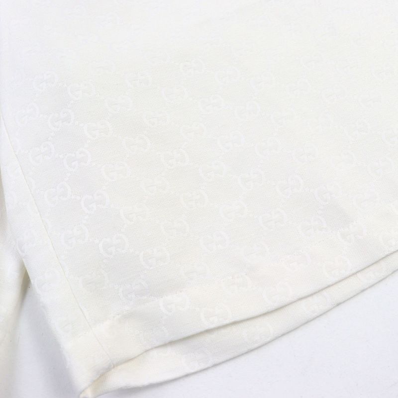 Gucci 816131 Linen-blend GG Canvas Shorts 2024 Current Model GG Logo Allover