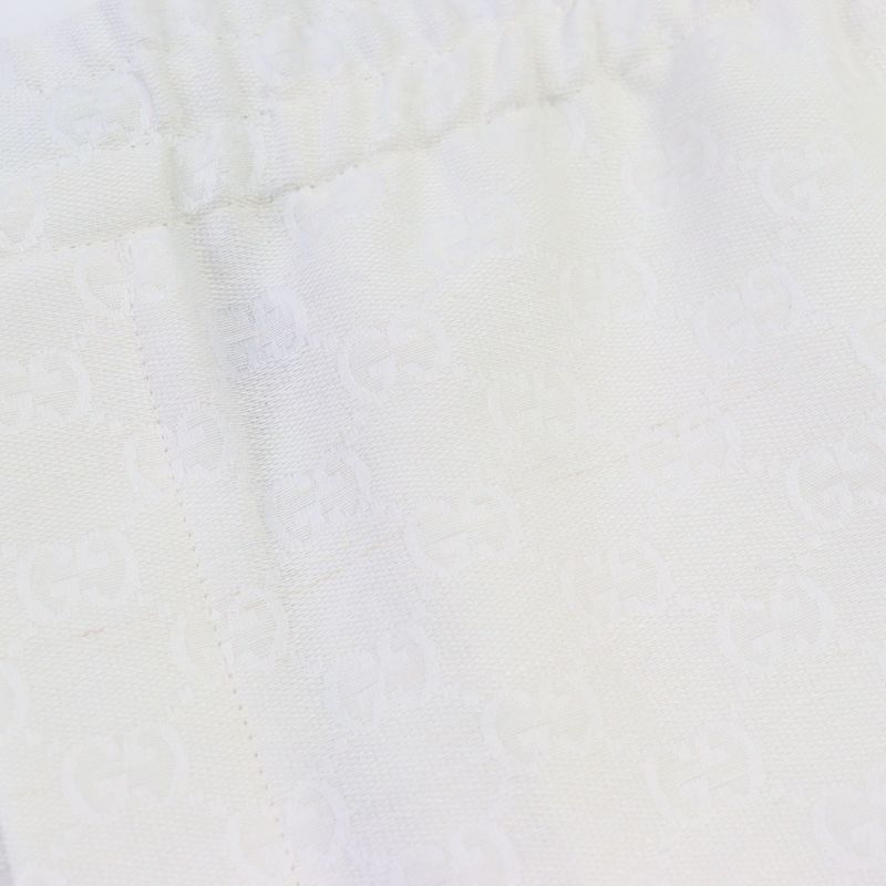 Gucci 816131 Linen-blend GG Canvas Shorts 2024 Current Model GG Logo Allover