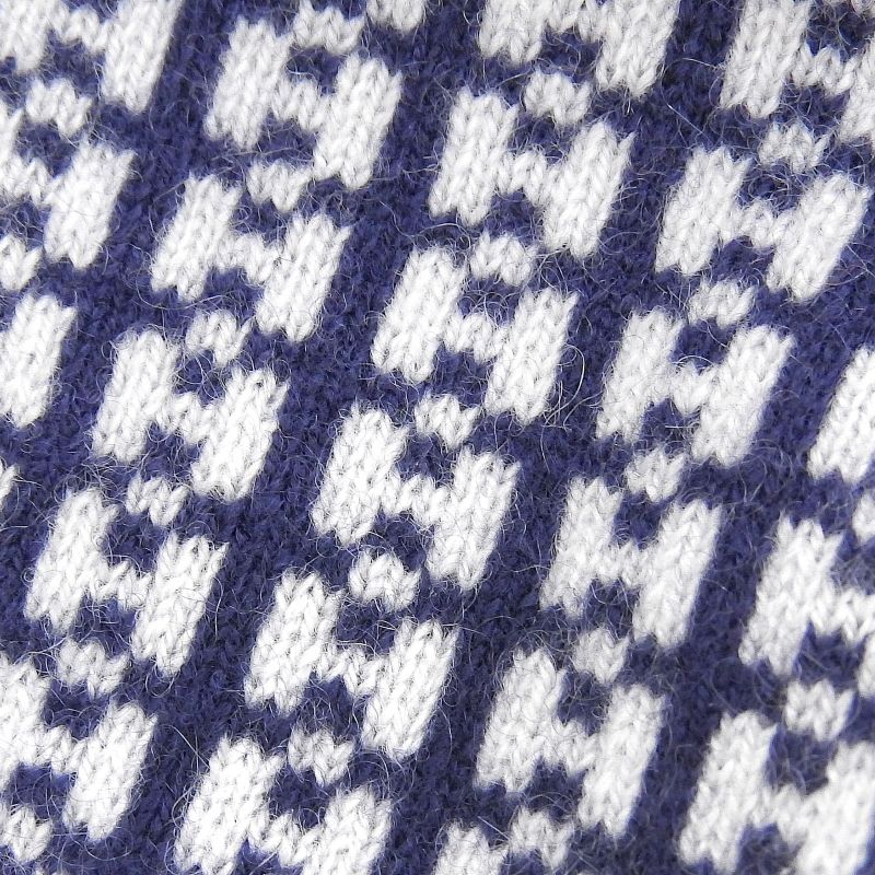 Hermes 23AW 232019n Bonnet Femme 100% Cashmere H Logo Knit Cap Navy M Storage