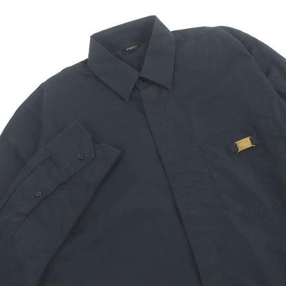 Fendi 2021 Fs0585 100% Cotton Logo Gold Plate Long Sleeve Long Sleeve Shirt