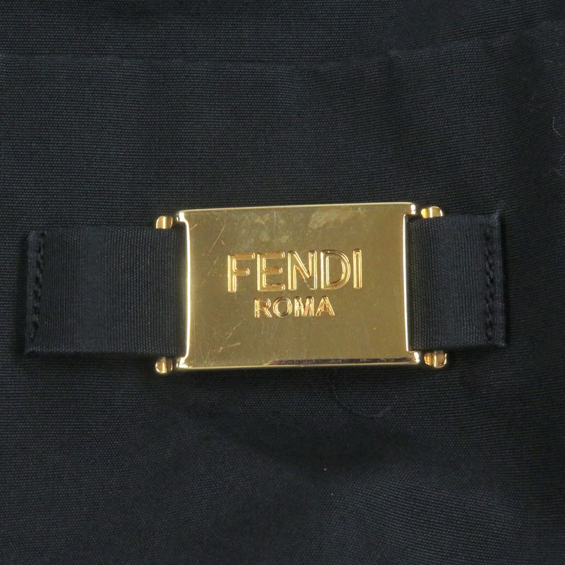 Fendi 2021 Fs0585 100% Cotton Logo Gold Plate Long Sleeve Long Sleeve Shirt