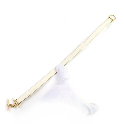 Hermes Croisiere Dubretour Nata Vosuift Gold Hardware Leather Bracelet T2