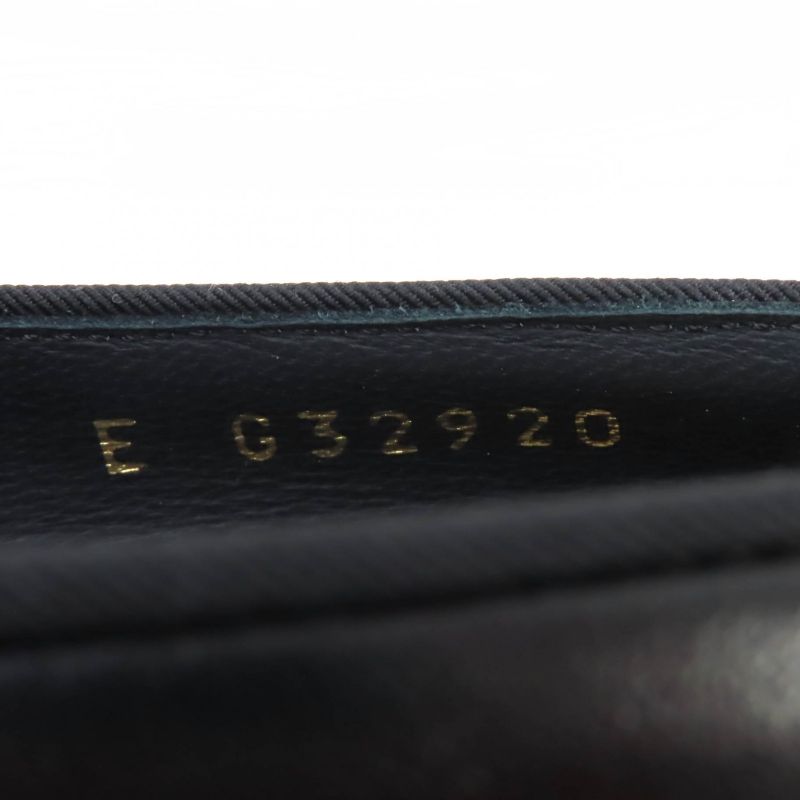 CHANEL G32920 Leather Coco Mark Round Toe Pumps With Faux Pearl Black Gold