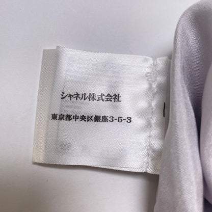 CHANEL P47766 Coco Mark Part Knee Length Tweed Skirt Tight Skirt Beige 36 Made