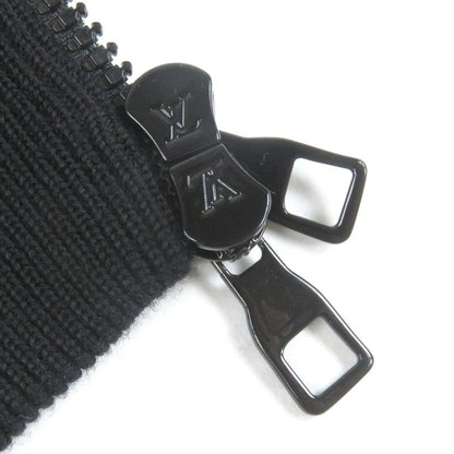 Louis Vuitton 2023 LV Logo All Over Padded Knit Jacket Blouson Blue Black XXL