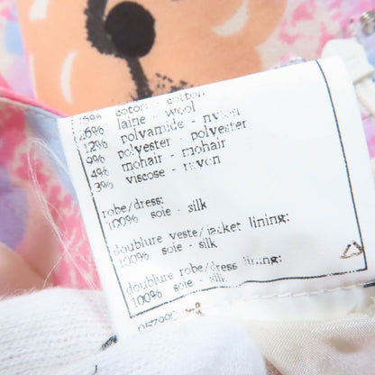 CHANEL Vintage 97P P07755w03016 Cotton Wool Coco Mark Pattern Short Sleeve