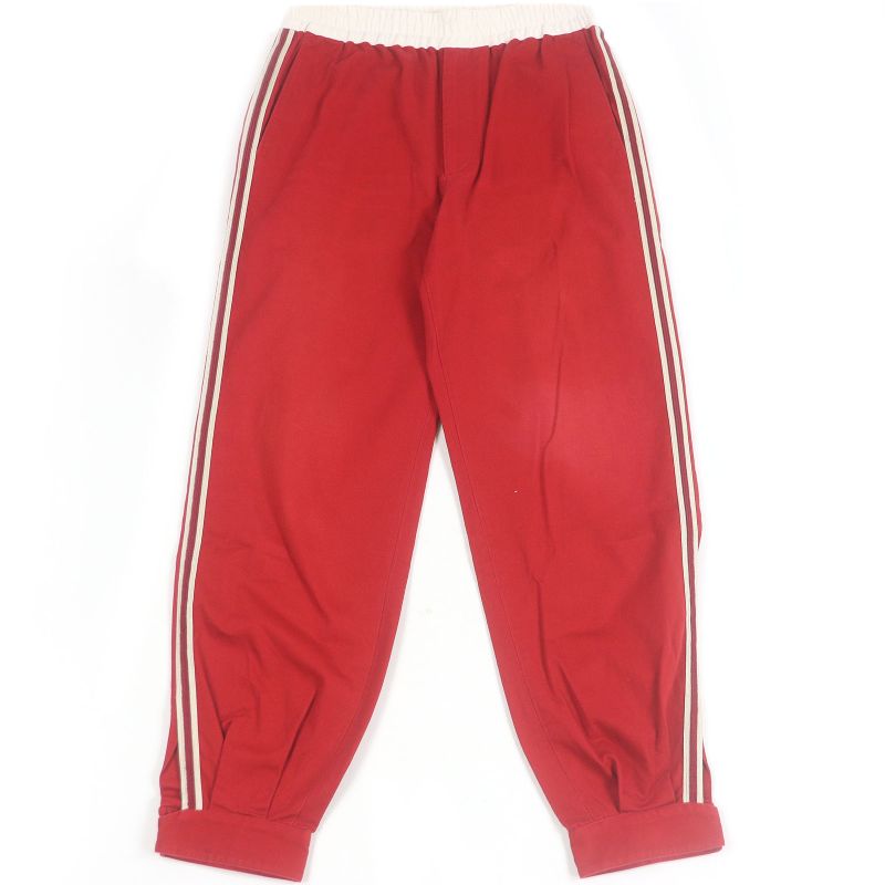 Gucci 660067 Interlocking G Patch Sideline Easy Pant Tapered Pants Red 48 Made
