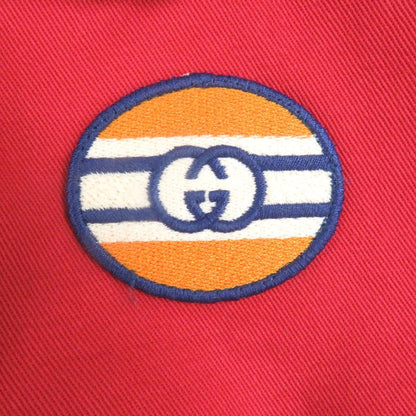 Gucci 660067 Interlocking G Patch Sideline Easy Pant Tapered Pants Red 48 Made