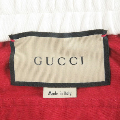 Gucci 660067 Interlocking G Patch Sideline Easy Pant Tapered Pants Red 48 Made