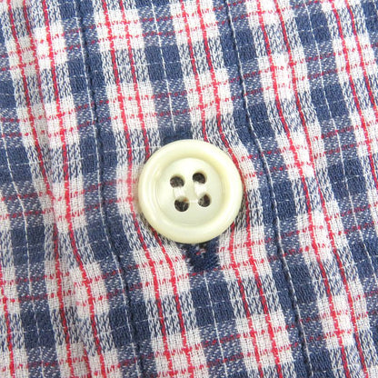 Gucci 654883 Embroidered Checkered Button-down Short-sleeved Shirt With