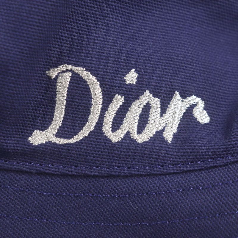 DIOR Homme 22AW 293c906b4511 100% Cotton Logo Embroidery Bucket Hat Purple M