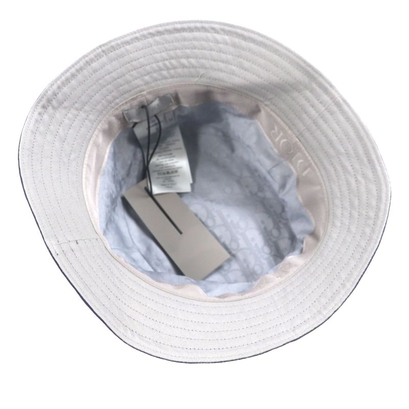 DIOR Homme 22AW 293c906b4511 100% Cotton Logo Embroidery Bucket Hat Purple M