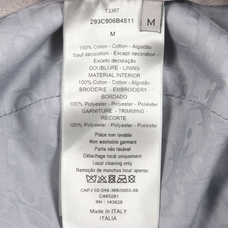 DIOR Homme 22AW 293c906b4511 100% Cotton Logo Embroidery Bucket Hat Purple M