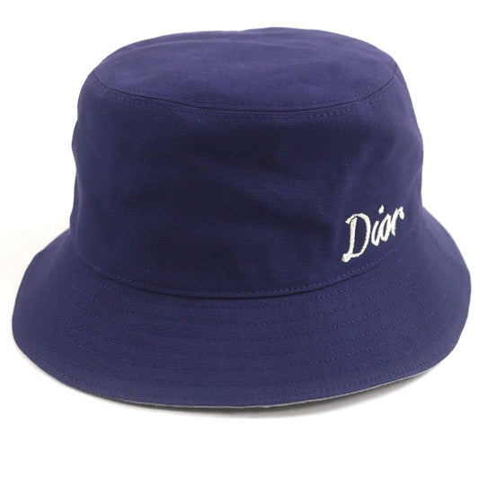 DIOR Homme 22AW 293c906b4511 100% Cotton Logo Embroidery Bucket Hat Purple M