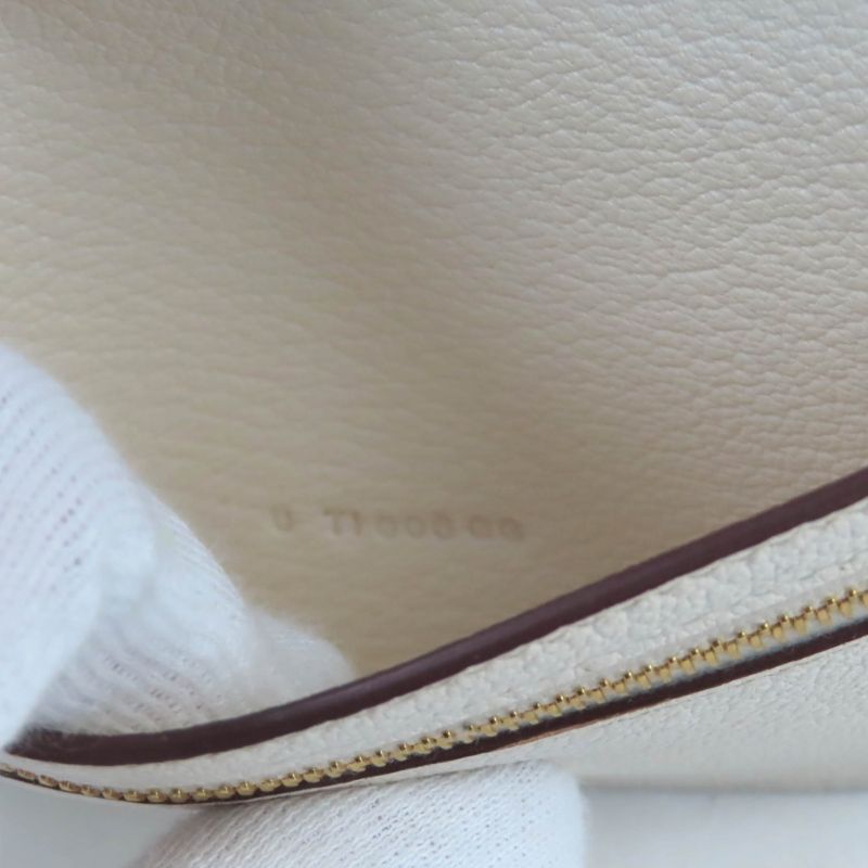 Hermes Bearn Souffle Nata Chevre Gold Hardware Long Wallet Engraved U With Box