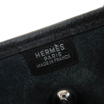 Hermes Vespa TPM Vaux Epson Silver Hardware Shoulder Bag Black Stamped H Made
