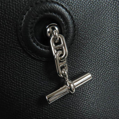 Hermes Vespa TPM Vaux Epson Silver Hardware Shoulder Bag Black Stamped H Made