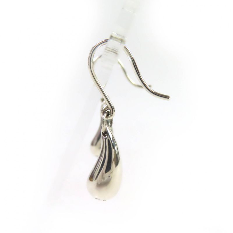 Tiffany & Co Elsa Peretti Teardrop Earrings Accessory Sv925 Hooks for Both Ears