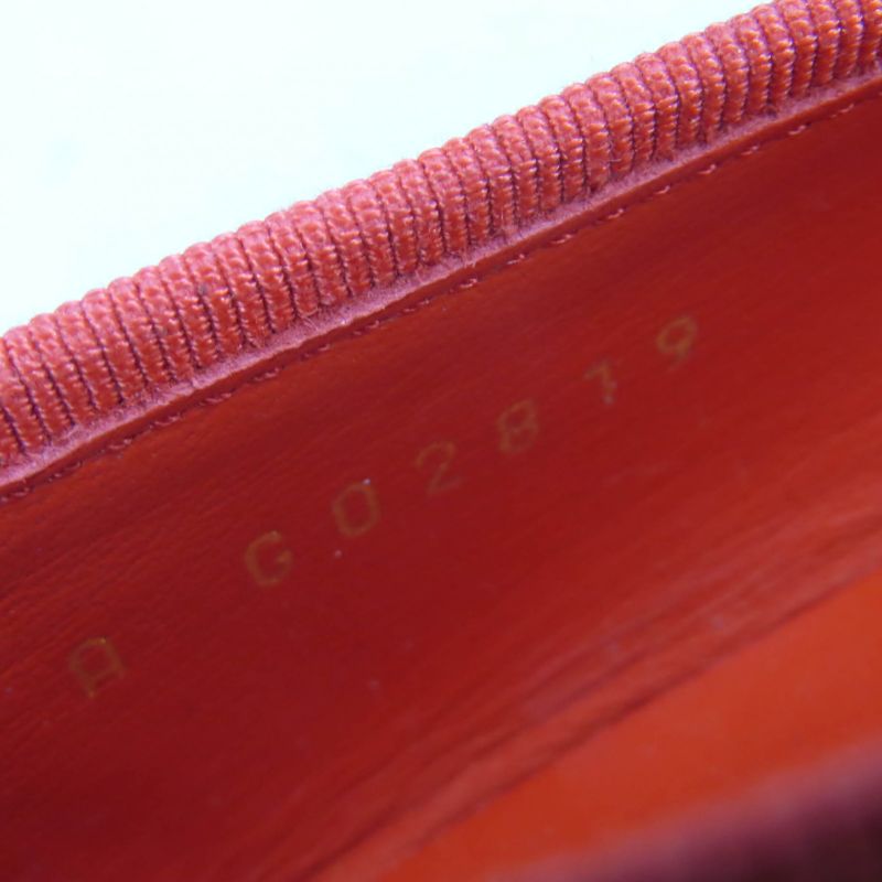 CHANEL G02819 Patent Leather Coco Mark Bicolor Flat Shoes Ballet Shoes Red