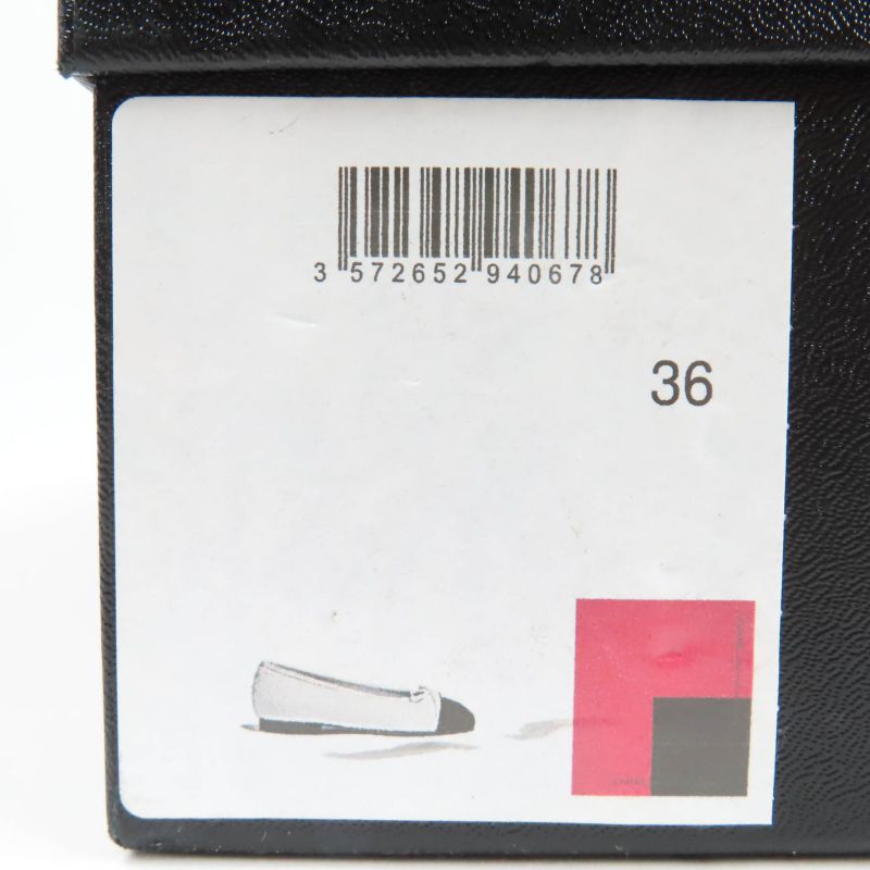 CHANEL G02819 Patent Leather Coco Mark Bicolor Flat Shoes Ballet Shoes Red