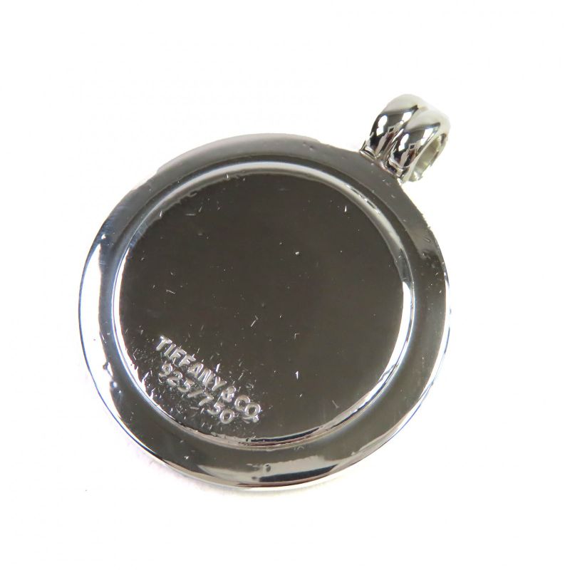 Tiffany & Co St Christopher Coin Sv925 18K Pendant Top Silver Gold Weight