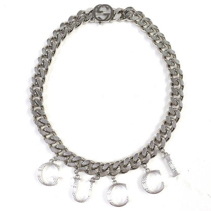 Gucci 675769 Script Logo Choker Interlocking G Necklace Accessory Current Item