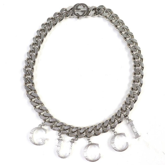 Gucci 675769 Script Logo Choker Interlocking G Necklace Accessory Current Item