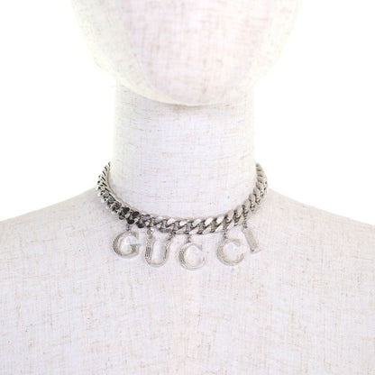 Gucci 675769 Script Logo Choker Interlocking G Necklace Accessory Current Item