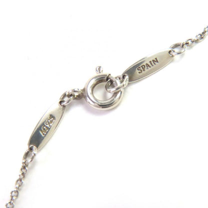 Tiffany & Co Elsa Peretti Open Heart Pendant Sv925 1P Pink Sapphire Necklace