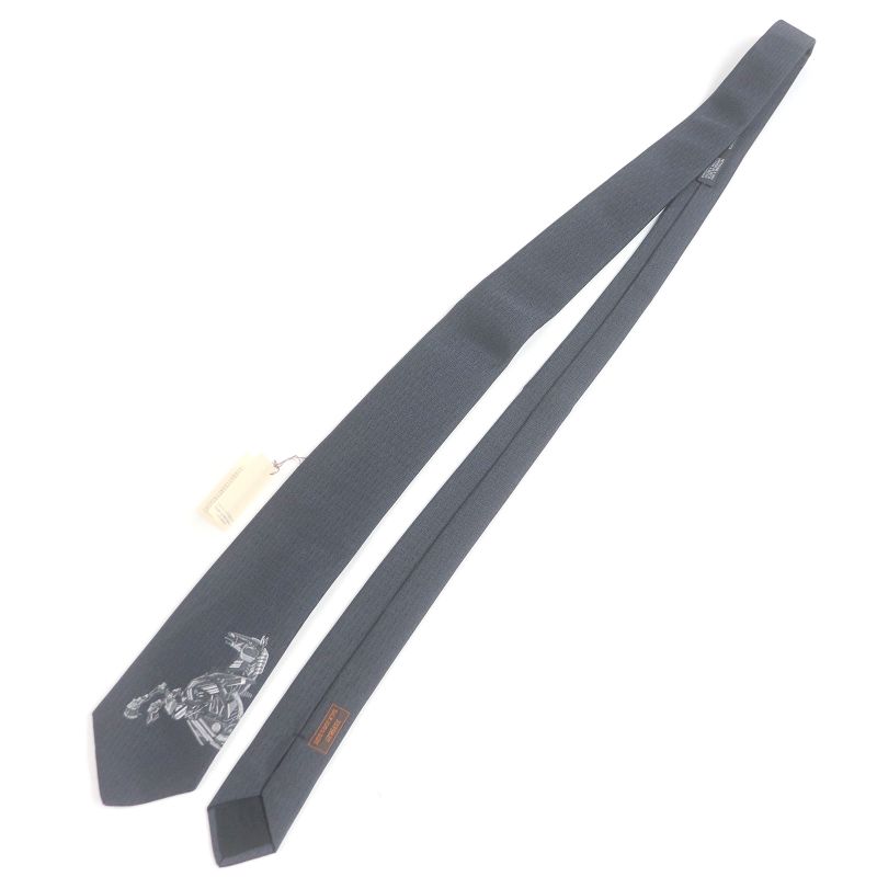 Hermes 2023 333982t Robocabar Robocabasar 100% Silk H Logo All Over Tie