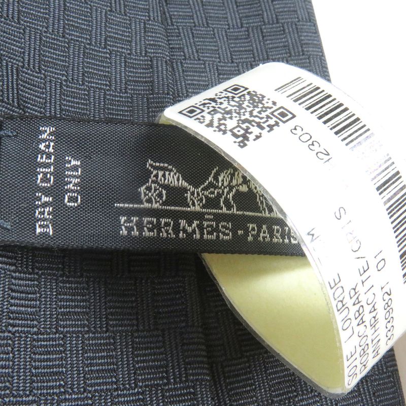 Hermes 2023 333982t Robocabar Robocabasar 100% Silk H Logo All Over Tie