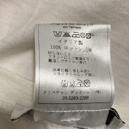 Dior/ Short Sleeve T-Shirt Size Usa14 XL Women - White and Multi Crew Neck