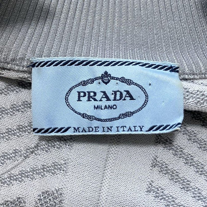 Prada Jersey Size 38 S Women's - Gray Long Sleeves/zip Up