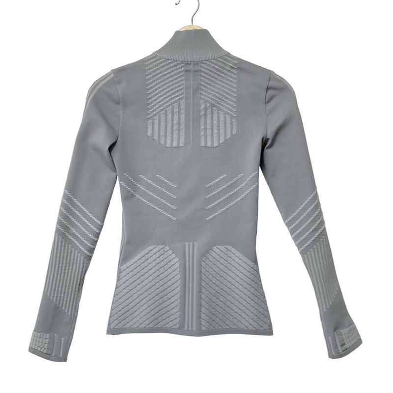 Prada Jersey Size 38 S Women's - Gray Long Sleeves/zip Up