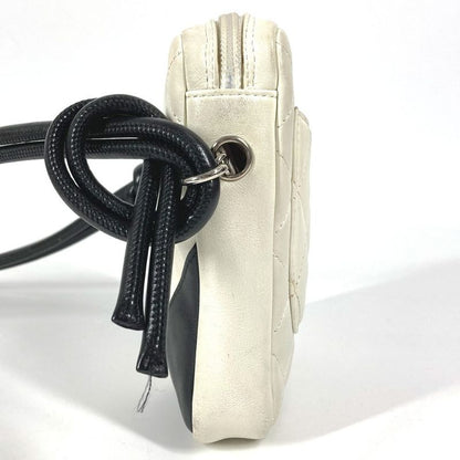 Chanel Shoulder Bag CC Coco Mark Mini Small A25177 Leather White